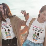 Personalisierte Partner In Crime Bestie Zitate Freundschaft T-Shirt für Frauen Sisiters Basic Unisex T-Shirt