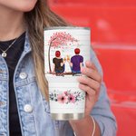 Personnalisé Couple Vacation Natural Scenery with Love Tree 30oz Tumbler Birthday Gift