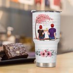 Personnalisé Couple Vacation Natural Scenery with Love Tree 30oz Tumbler Birthday Gift