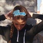 Gepersonaliseerde Glitter Naam Stretchy Hoofdbanden voor Jeugd Team Sport School Dance Cheer Haar Accessoire