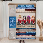 Personalised Best Friends Everyone Should Have a Friend Like You Blanket Best Friends Gifts Skin Friendly
