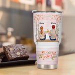 Personalized Travel Partners for Life Wedding Scene 30oz Tumbler Couple Gift