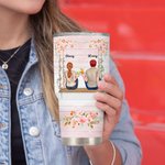 Personalized Travel Partners for Life Wedding Scene 30oz Tumbler Couple Gift