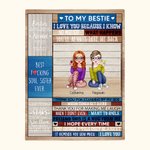 Personalised Good Friends are Like Stars Soul Sisters Blanket for Besties Gift Couch Home Decoration