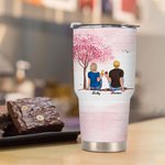Personalised We are Together with Cherry Blossoms Wedding Scene 30oz Tumbler Couple Memorial Day Valentine's Day Gift