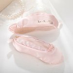 Borsa per il trucco personalizzata in stile scarpette da ballo, borsa per cosmetici da viaggio per rossetti, sopracciglia, eyeliner e matite, regalo p