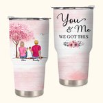 Cadeau de Saint-Valentin personnalisé Cherry Tree Love You and Me We Got This Couple Quotes 30oz Tumbler