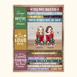Manta personalizada Best Friends Thank You for Making Me Laugh The Loud One Best Friends Gifts Birthday Gifts