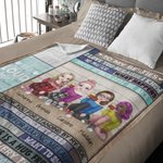 Manta personalizada Thank You for Making Me Laugh I Love You Besties Best Friends Gifts Sofa Home Decoration