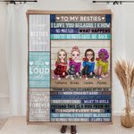 Manta personalizada Thank You for Making Me Laugh I Love You Besties Best Friends Gifts Sofa Home Decoration