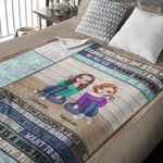 Couverture personnalisée Best Friends Always Love Me Back Soul Sisters Thanksgiving Day Gifts Home Bed Decoration