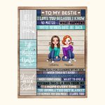 Couverture personnalisée Best Friends Always Love Me Back Soul Sisters Thanksgiving Day Gifts Home Bed Decoration