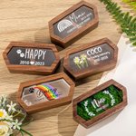 Personalized Remembrance Wooden Pet Fur Keepsake Rainbow Bridge Loss of Pet Cat Keepsake Dog Memorial Gift