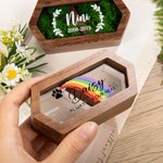 Personalized Remembrance Wooden Pet Fur Keepsake Rainbow Bridge Loss of Pet Cat Keepsake Dog Memorial Gift