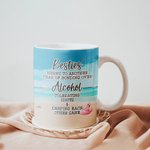 Tasse en céramique blanche personnalisée pour les sœurs Cadeau d'anniversaire pour les sœurs