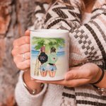 Mug céramique blanc personnalisé We're Not Sugar And Spice And Everything Nice We're Sage And Hood Cadeau d'amitié