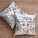 Personalised To My Bestie I Love You Throw Pillow Cover Best Friend Gift Besties Gift Living Room Bedroom Decor