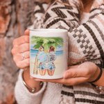 Personalised You're The She To My Nanigans White Ceramic Mug for Sisters Besties Office and Home