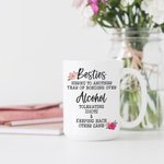 Tasse en céramique blanche personnalisée pour les sœurs Cadeau d'anniversaire pour les sœurs