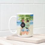 Mug céramique blanc personnalisé We're Not Sugar And Spice And Everything Nice We're Sage And Hood Cadeau d'amitié