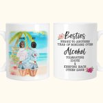 Tasse en céramique blanche personnalisée pour les sœurs Cadeau d'anniversaire pour les sœurs