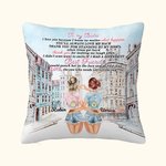 Personalised To My Bestie I Love You Throw Pillow Cover Best Friend Gift Besties Gift Living Room Bedroom Decor