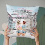 Personalised To My Bestie I Love You Throw Pillow Cover Best Friend Gift Besties Gift Living Room Bedroom Decor