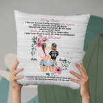 Personalized  I Love You Because I Know No Matter What Happens You'll Always Love Me Back Throw Pillow Cover Best Friend Gift Besties Gift Home Decor