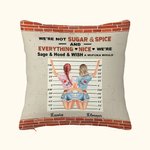 Personalised We're Sage and Hood and Wish a Mufuka Would Throw Pillow Cover Best Friend Gift Besties Gift Home Decor