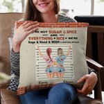 Personalised We're Sage and Hood and Wish a Mufuka Would Throw Pillow Cover Best Friend Gift Besties Gift Home Decor