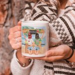 Personalised Girls Trip I Love You To The Beach And Back White Ceramic Mug Friendship Gift 11oz or 15oz