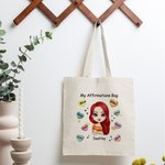 Spersonalizowana torba My Affirmations Tote Bag Heart Pattern Birthday Trwała i nadająca się do recyklingu