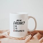 Personalised Are We Drunk Bitch We Might Be White Ceramic Mug Friendship Graduation Gift for Sisters C-type Handle