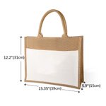 Gepersonaliseerde linnen Jute Geboortebloem Strandtas met Naam Verjaardag Afstudeer Cadeau voor Vrienden Bruiloft Cadeau voor Bruidsmeisje