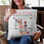 Personnalisé Partners in Crime Just Remember If We Get Caught I'm Deaf and You Don't Speak English Throw Pillow Cover BFF Gift Sofa Decor