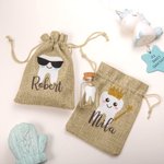 Personalized Tooth Fairy Bag Tooth Fairy Pouch with Cork Glass Jar Gift for Kids