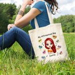 Spersonalizowana torba My Affirmations Tote Bag Heart Pattern Birthday Trwała i nadająca się do recyklingu