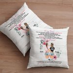 Personalized  I Love You Because I Know No Matter What Happens You'll Always Love Me Back Throw Pillow Cover Best Friend Gift Besties Gift Home Decor