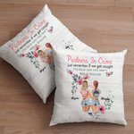 Personnalisé Partners in Crime Just Remember If We Get Caught I'm Deaf and You Don't Speak English Throw Pillow Cover BFF Gift Sofa Decor