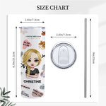 Personalised Daily Positive Thoughts And Affirmations Straight Skinny Tumbler Gifts For Women