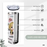 Personalised Daily Positive Thoughts And Affirmations Straight Skinny Tumbler Gifts For Women