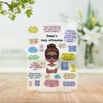 Personalised Love Yourself Everyday You Are So Loved Daily Affirmation Acrylic Plaque Birthday Gift Acrylic Decoration