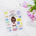 Personalised Love Yourself Everyday You Are So Loved Daily Affirmation Acrylic Plaque Birthday Gift Acrylic Decoration