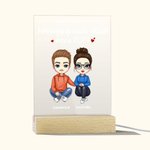 Gepersonaliseerd Elkaar Ergeren Sinds Jaar Acryl Nacht Licht Plaquette Echtpaar Gift Home Decor Bureau Ornament