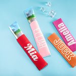 Gepersonaliseerde set van 3 ijslolly hulzen houder Freeze Pop Bag voor vrienden kinderen zomer Party Favor