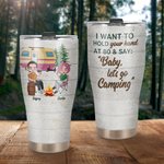 Cadeau d'anniversaire personnalisé pour un couple de campeurs.
