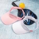 Visiera ricamata personalizzata Visiera solare Cappello estivo donna Cappello solare spiaggia regolabile Colori multipli per sport all'aperto