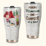 Personlig Making Memories One Campsite at A Time 30 oz Curved Tumbler Jubileumsgave til campingpar