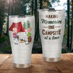 Personlig Making Memories One Campsite at A Time 30 oz Curved Tumbler Jubileumsgave til campingpar