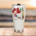 Personlig Making Memories One Campsite at A Time 30 oz Curved Tumbler Jubileumsgave til campingpar